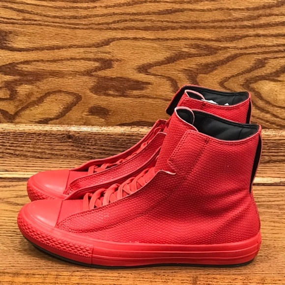 Converse CTAS Alpha Hi Red Red Light Blue Shoes - Picture 2 of 7